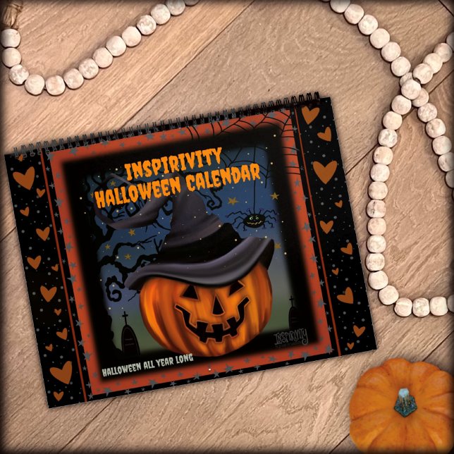 Spooky Roligt Halloween månadsinspirivitet varje å Kalender (Skapare uppladdad)