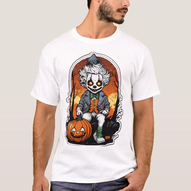 Spooky Roligt med Buggy, Clown Tant T Shirt (Framsida)