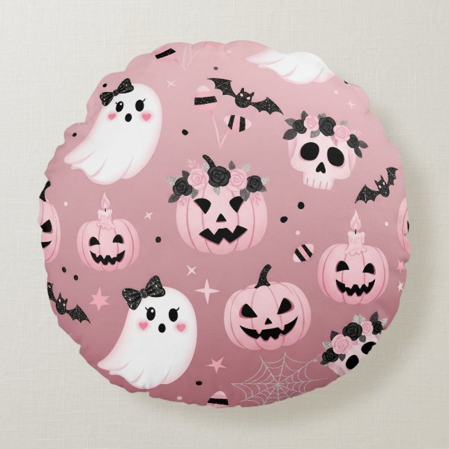 Spooky rosa kudde (Framsidan)