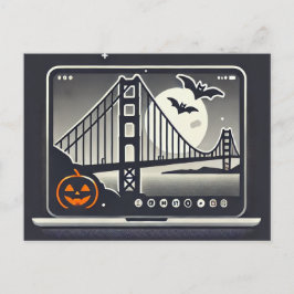 Spooky San Francisco Halloween-vykort Vykort