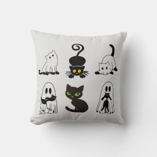 Spooky säsongen Black Cat Halloween Kudde