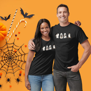 Spooky säsongen Black hund Halloween T Shirt
