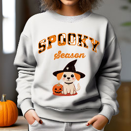 Spooky säsongen Halloween puppy jack o lantern T Shirt