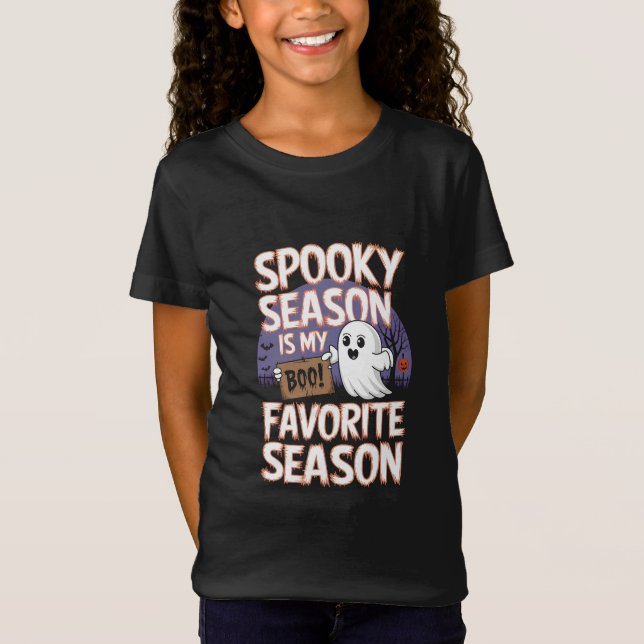 Spooky säsongen Halloween T Shirt (Framsida)