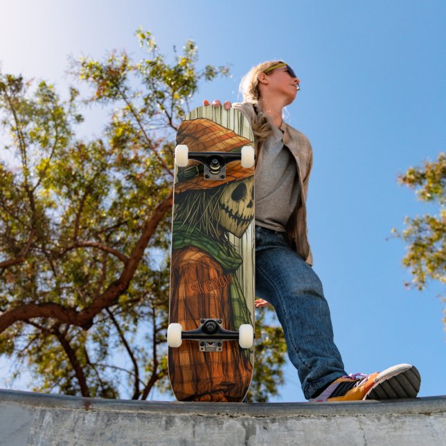 Spooky Scarecrow  Mini Skateboard Bräda 18,5 Cm (Utomhus 1)