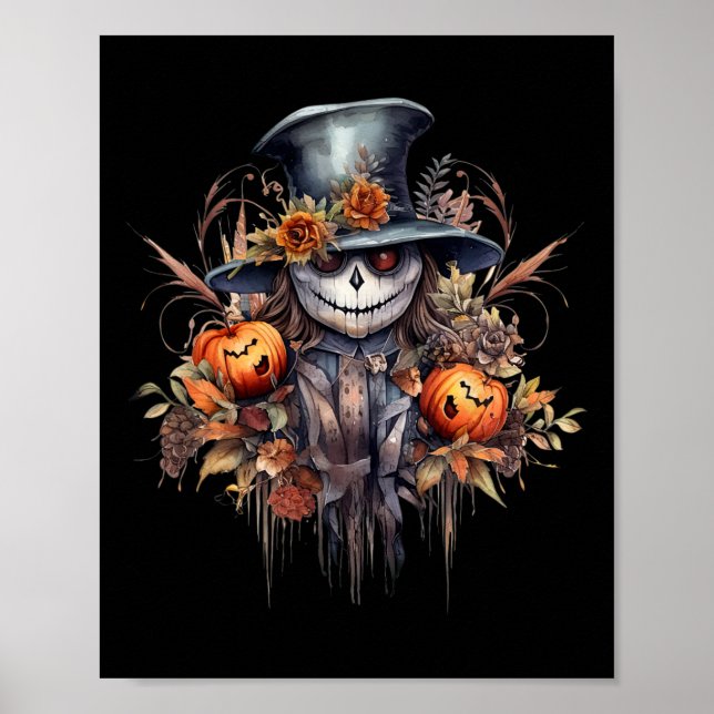 Spooky Scary Halloween Ghost Poster (Framsidan)