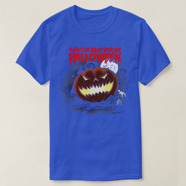 Spooky Scary Halloween Pumpkin-citat T Shirt (Design framsida)