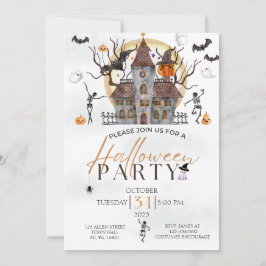 SPOOKY SCARY HAUNUNTED HOUSE COSTUME HALLOWEEN FES INBJUDNINGAR