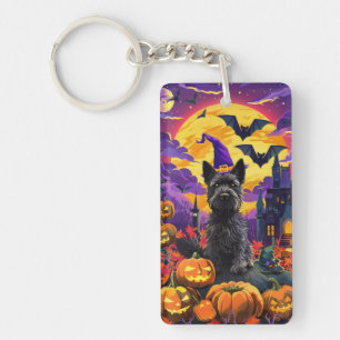 Spooky Scottish Terrier Halloween Witch Pumpkin