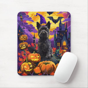 Spooky Scottish Terrier Halloween Witch Pumpkin Musmatta