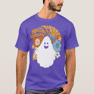 Spooky Season Blommigt Ghost Sunshine Funny Hallow T Shirt