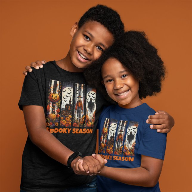 Spooky Season Brush Stroke Halloween Fall Autumn T Shirt (Skapare uppladdad)