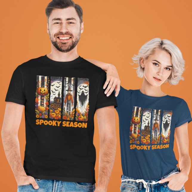 Spooky Season Brush Stroke Halloween Fall Autumn T Shirt (Skapare uppladdad)