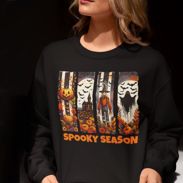 Spooky Season Brush Stroke Halloween Fall Autumn T Shirt (Skapare uppladdad)