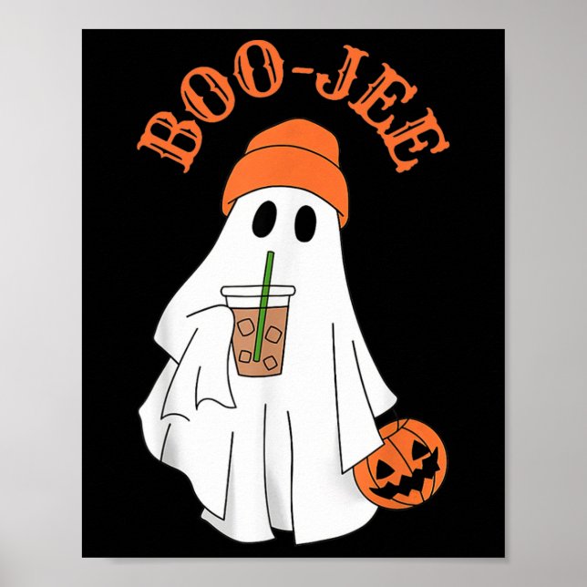 Spooky Season Cute Boujee Ghost Halloween Costume Poster (Framsidan)