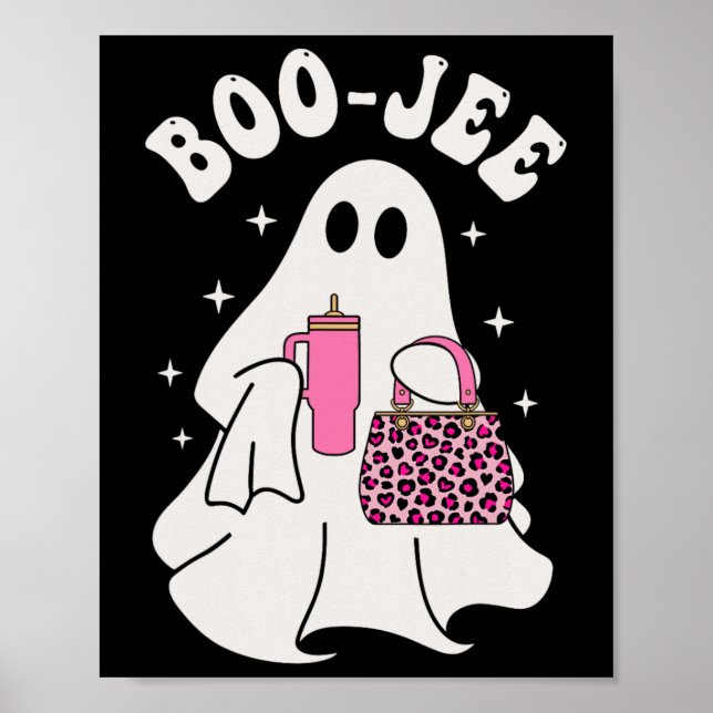 Spooky Season Cute Ghost Halloween Costume Boo-jee Poster (Framsidan)