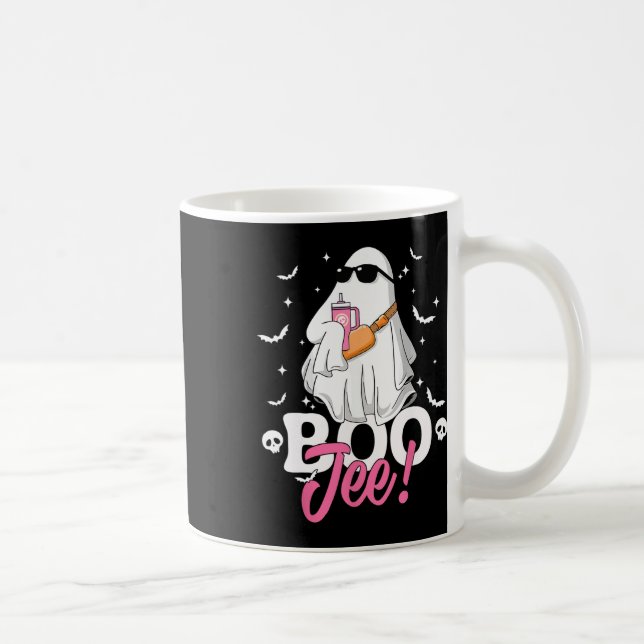Spooky Season Cute Ghost Halloween Costume Boujee Kaffemugg (Höger)