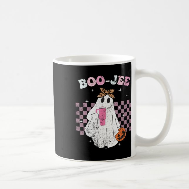 Spooky Season Cute Ghost Halloween Costume Boujee Kaffemugg (Höger)