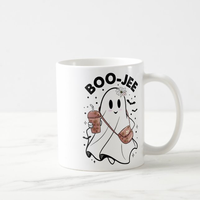 Spooky Season Cute Ghost Halloween Costume Boujee Kaffemugg (Höger)