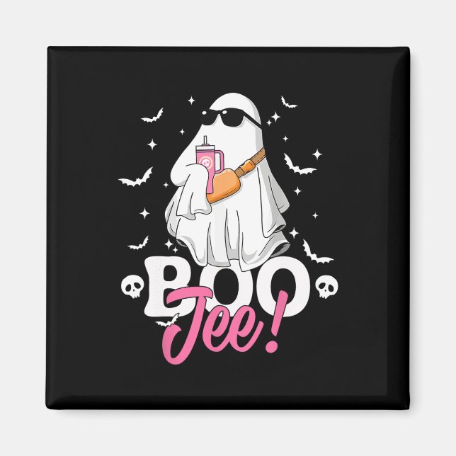 Spooky Season Cute Ghost Halloween Costume Boujee Magnet (Framsidan)