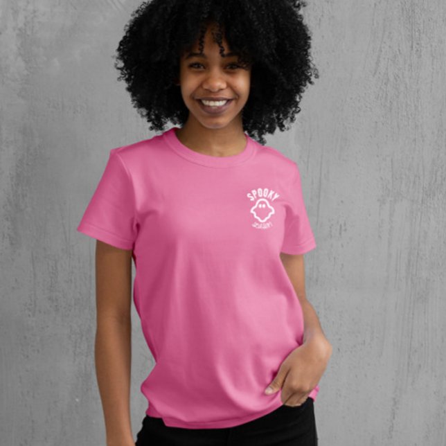 Spooky Season Cute Ghost Halloween T-Shirt (Skapare uppladdad)