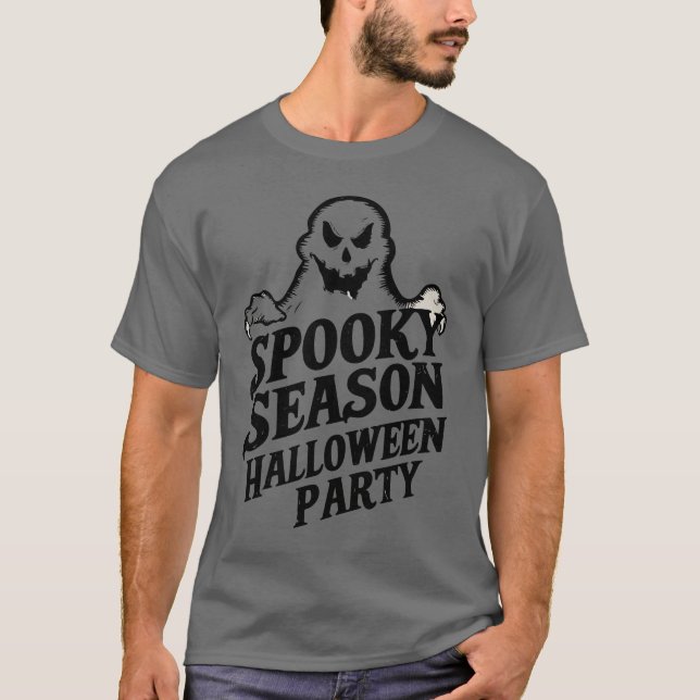 Spooky Season Cute Halloween fest T Shirt Design (Framsida)