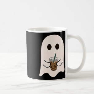 Spooky Season Cute Little Ghost Ice Coffee Hallowe Kaffemugg