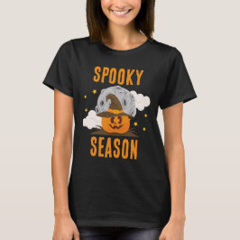 Spooky Season Cute Orange Pumpkin Halloween T Shirt