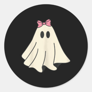 Spooky Season Cute Retro Ghost Halloween Costume Runt Klistermärke