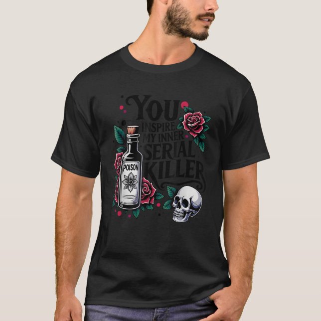 Spooky Season du inspire min inre seriella mördare T Shirt (Framsida)