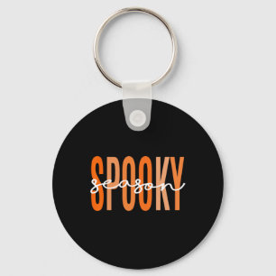 Spooky Season Fall Pumpkin Halloween Teacher Stud Nyckelring