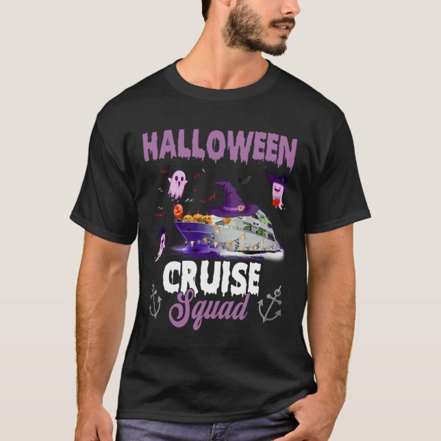 Spooky Season för Halloween Cruise Squad Cruising  T Shirt (Framsida)