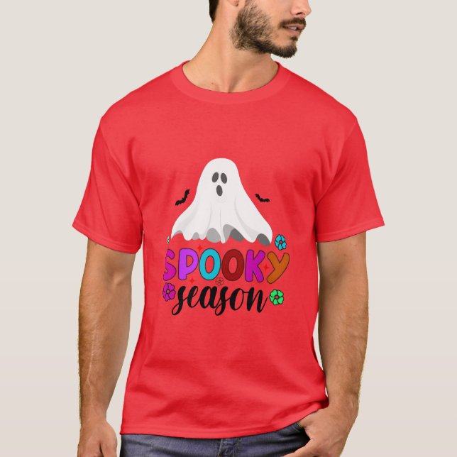 Spooky Season för Halloween-familjen T Shirt (Framsida)