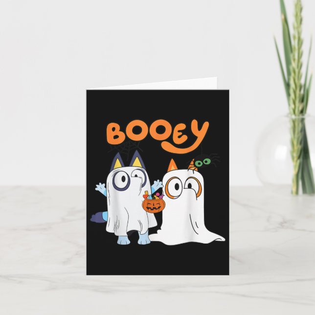 Spooky Season Funny Ghost Booey Halloween För mana Kort (Framsida)