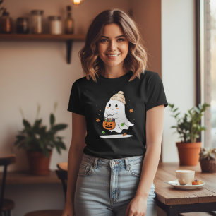 Spooky Season Ghost Cute Halloween-fallgåva T Shirt