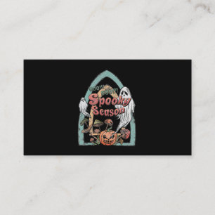 Spooky Season Ghost Pumpkin Halloween Dag 247 Visitkort