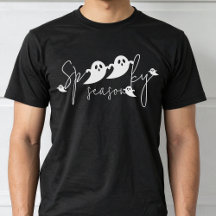 Spooky Season Ghost Shapes Typography Halloween