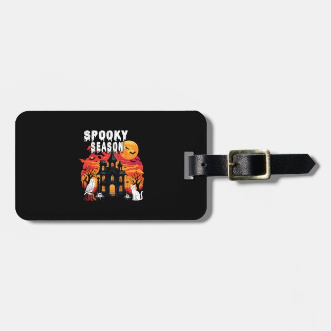 Spooky Season Halloween (2) Bagagebricka (Horisontell Framsida)