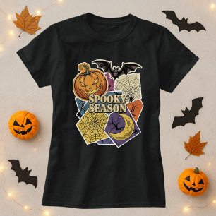 Spooky Season Halloween Collage T Shirt