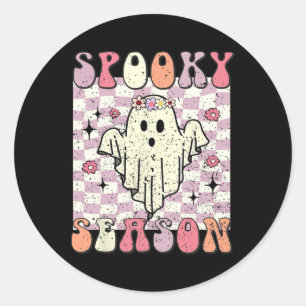Spooky Season Halloween Costume Runt Klistermärke