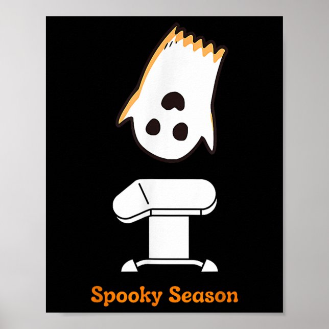 Spooky Season Halloween Cute Ghost Gymnast Vault G Poster (Framsidan)