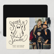 Spooky Season Halloween-fotokort
