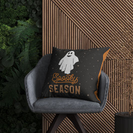 Spooky Season Halloween Ghost Pillow Kudde