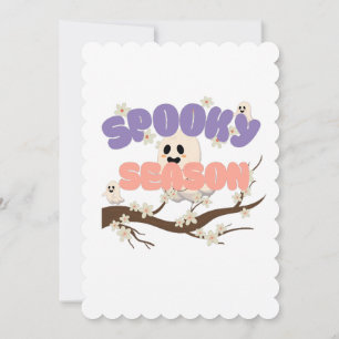 Spooky Season Halloween-hälsningskort Kort