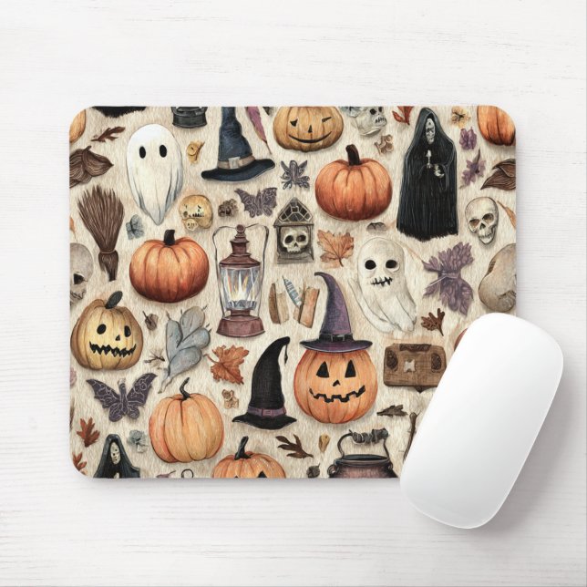 Spooky Season - Halloween Mousepad Musmatta (Med mus)