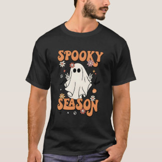 Spooky Season Halloween Py Ghost Pumpkin T Shirt