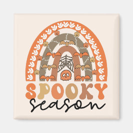 Spooky Season Halloween Rainbow Fall Magnet