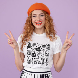 Spooky Season Halloween Spöken och Pumpkins T Shirt