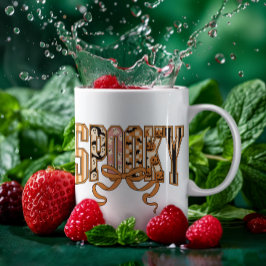 Spooky Season Halloween Spöken Pumpkin Design Kaffemugg