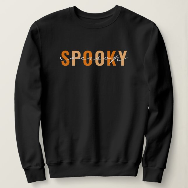 Spooky Season Halloween Sweatshirt T Shirt (Design framsida)